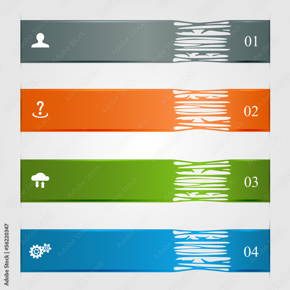 Fototapeta premium Ragged infographics
