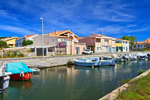canal with boat in Carloforte