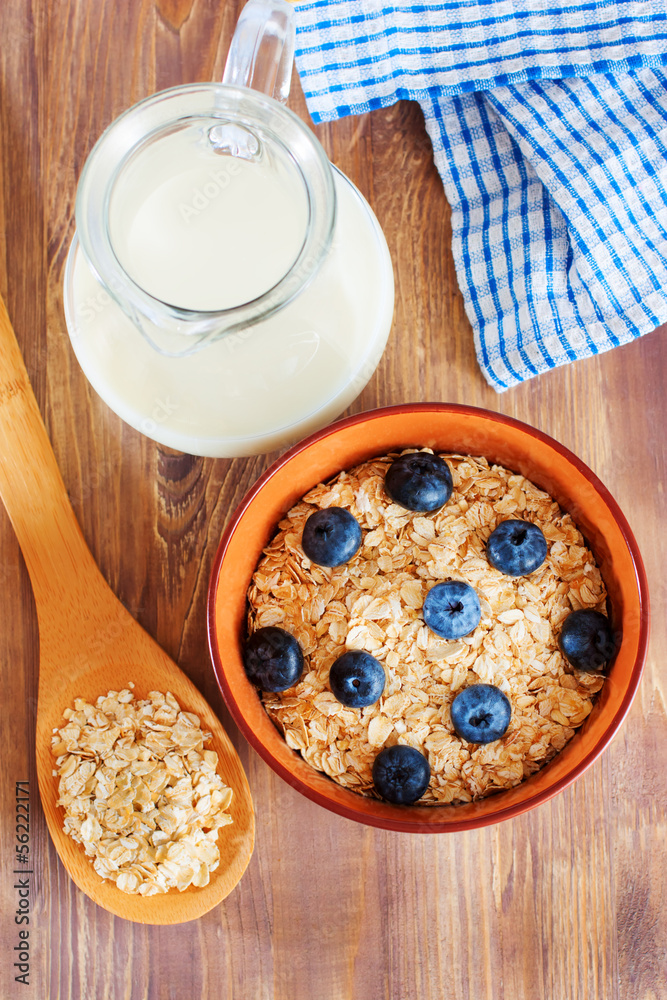 Oat flakes with blueberry Oat flakes with blueberry