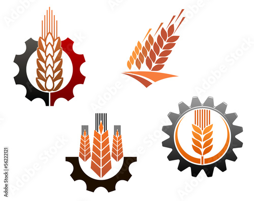 Agriculture symbols set