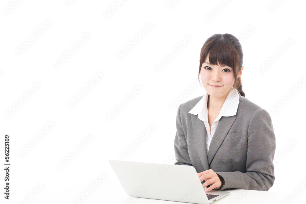 young asian businesswoman working young asian businesswoman working