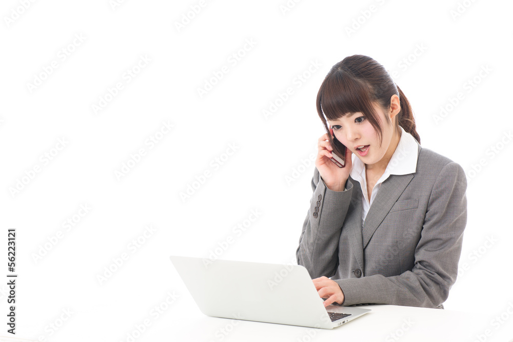 young asian businesswoman working young asian businesswoman working