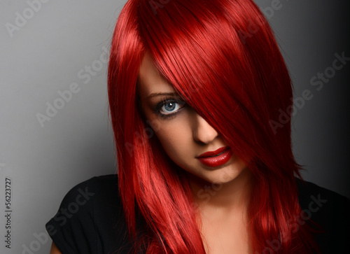 Red haired woman