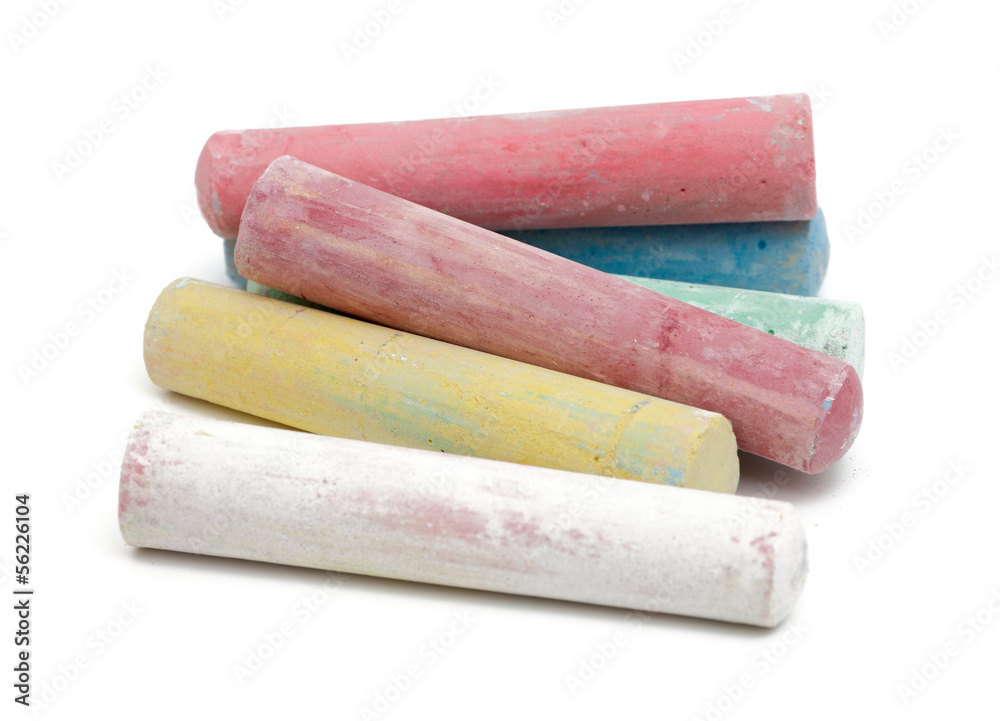 chalks in a variety of colors chalks in a variety of colors