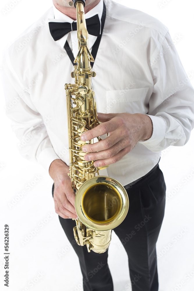 Fototapeta premium Close up of saxophone