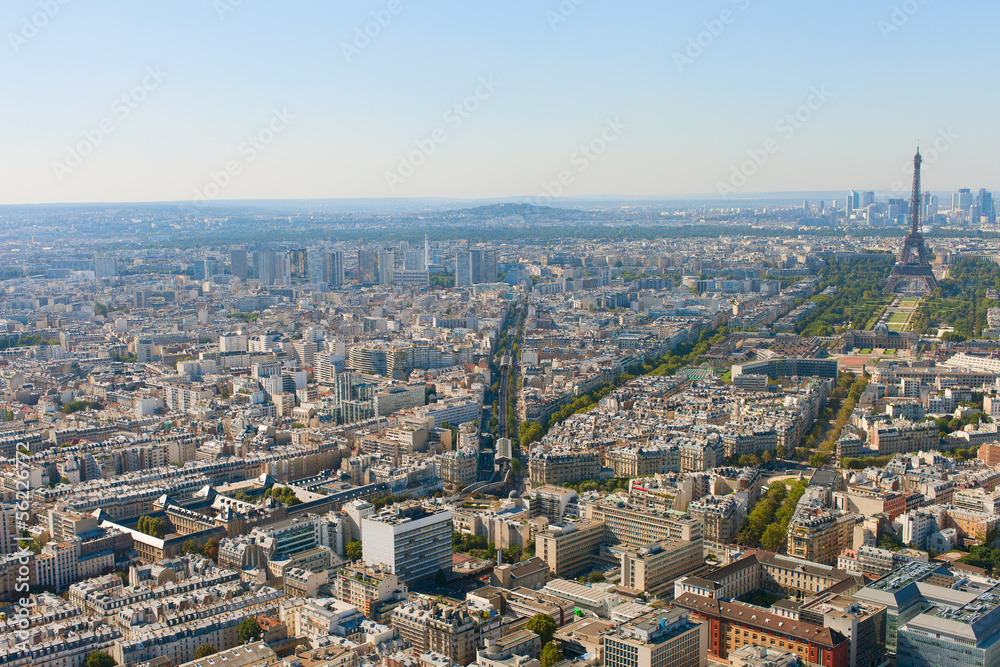 Paris in hot day.