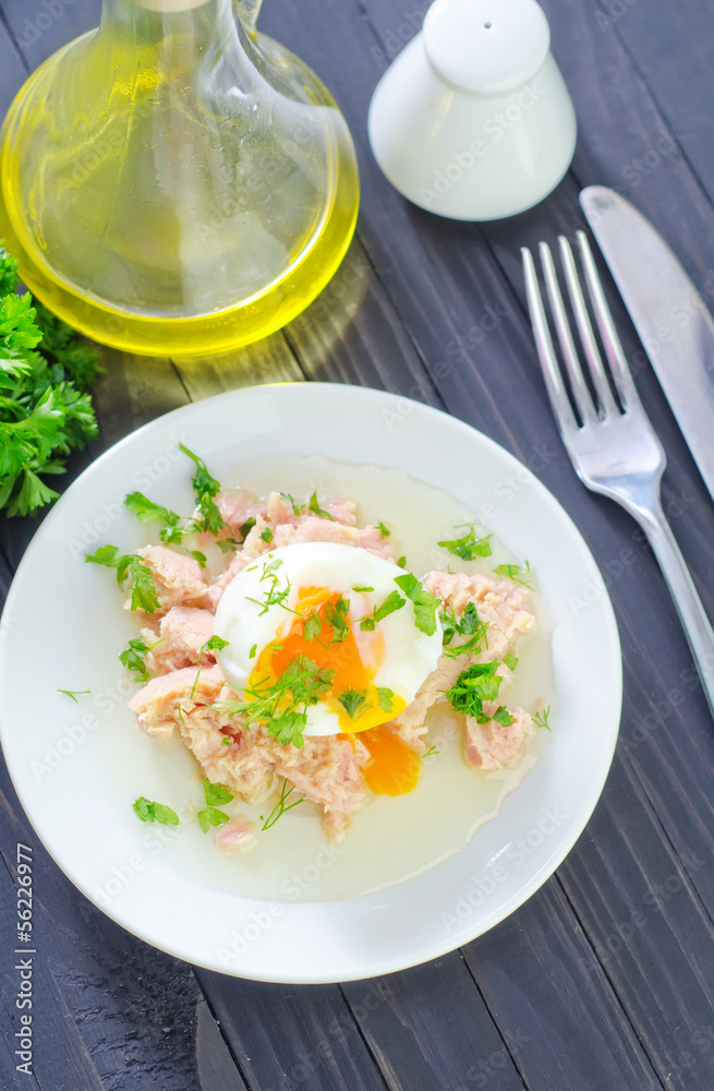 salad with tuna and boiled egg salad with tuna and boiled egg