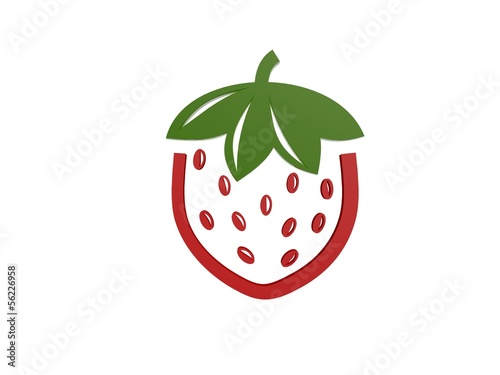 red strawberry photo