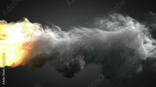 burning basketball ball