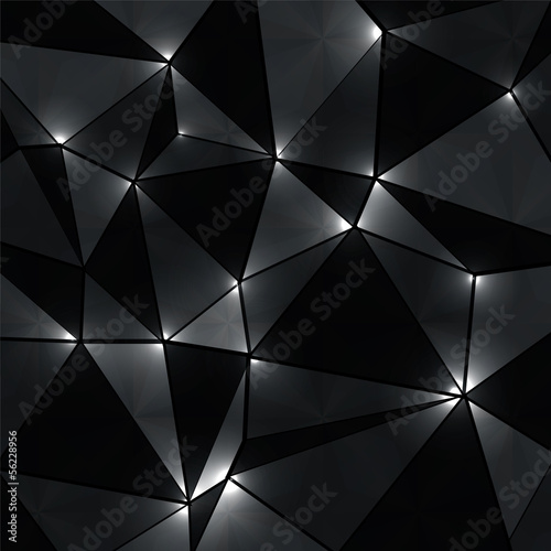 abstract geometric background with perspective shiny lights
