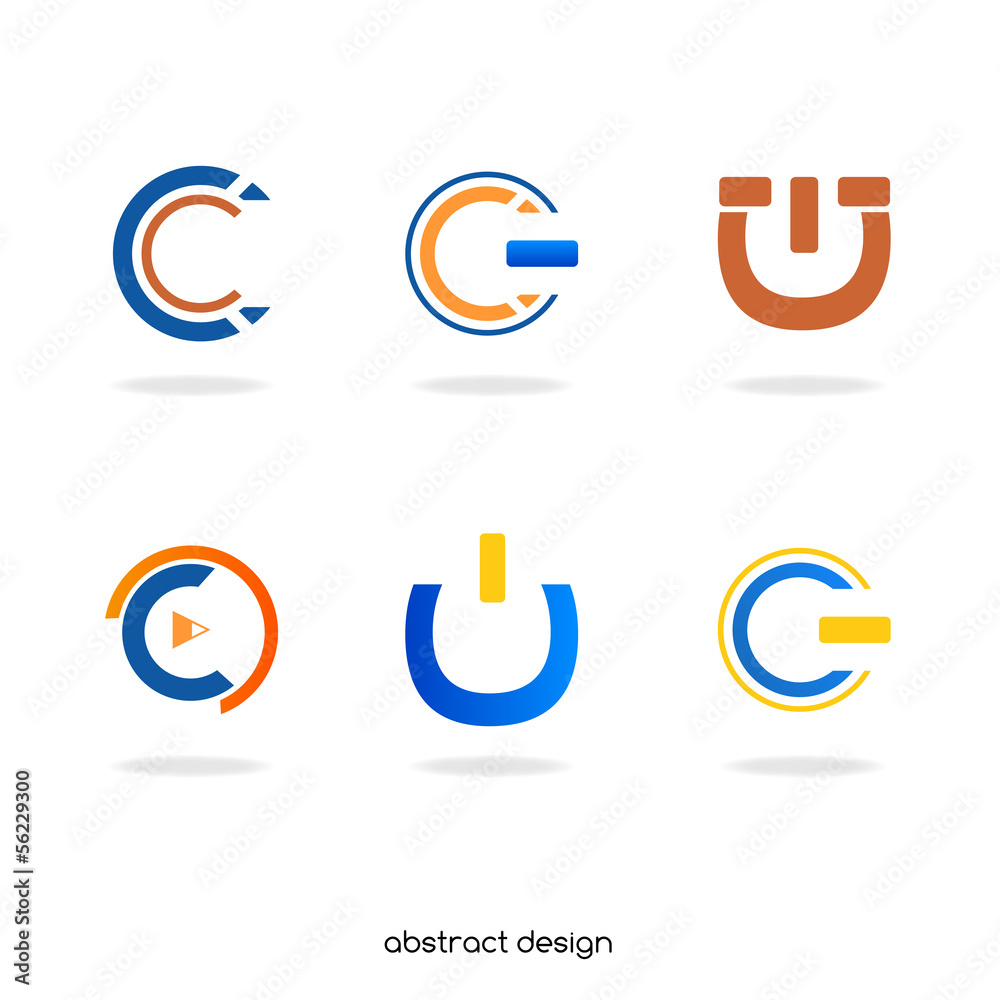 Logo abstract initial Logo abstract initial