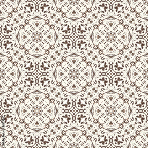 Old lace seamless pattern