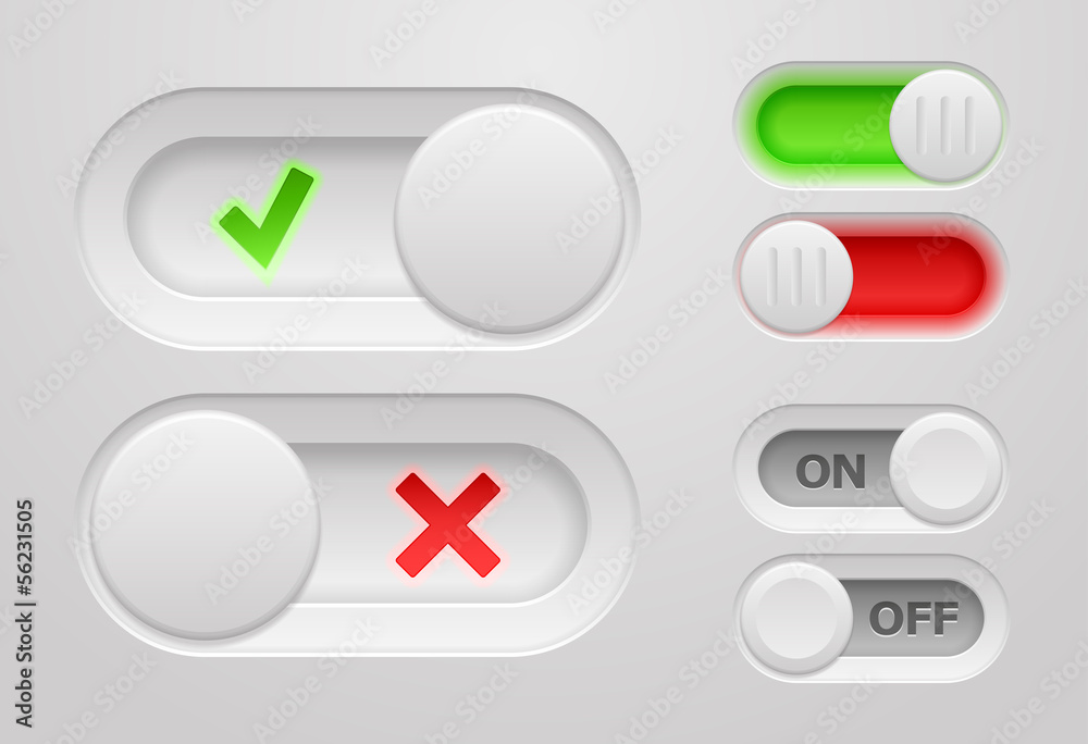 ON/OFF sliders ON/OFF sliders