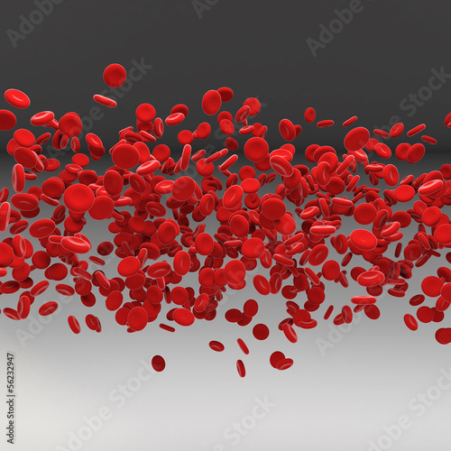 Stream of blood cells