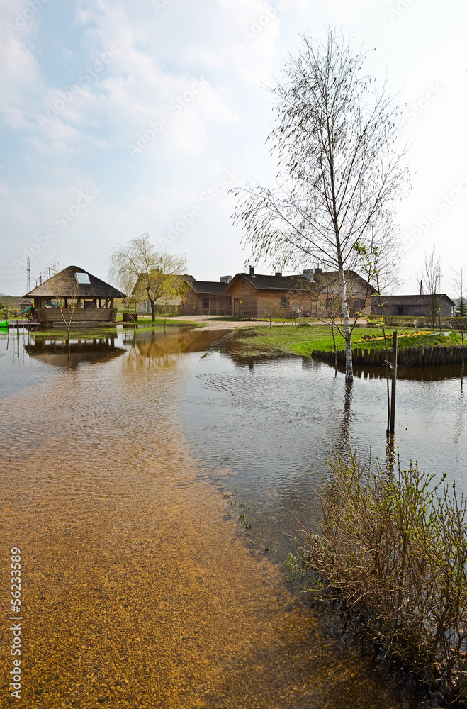 Spring flood, Belarus, near Brest Spring flood, Belarus, near Brest