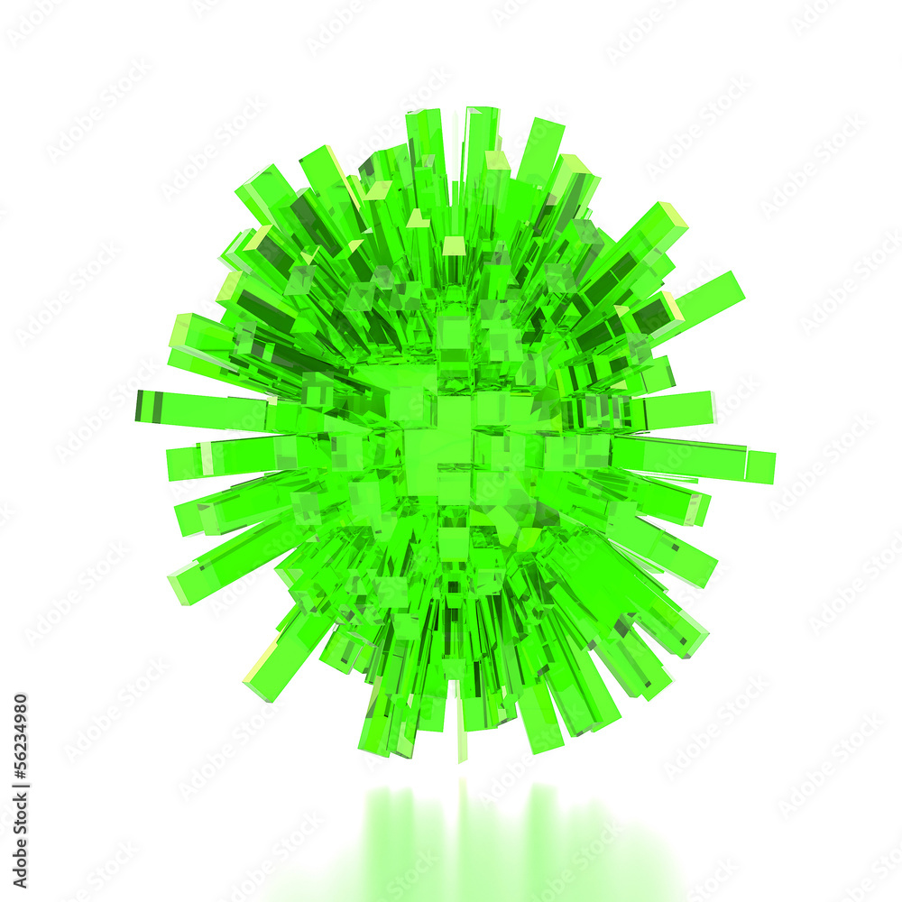 Fototapeta premium 3d illustration basic geometric shapes