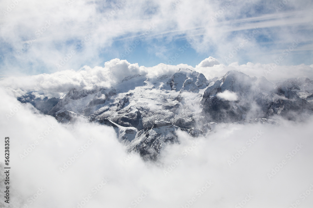 Italian Dolomites - winter landscape