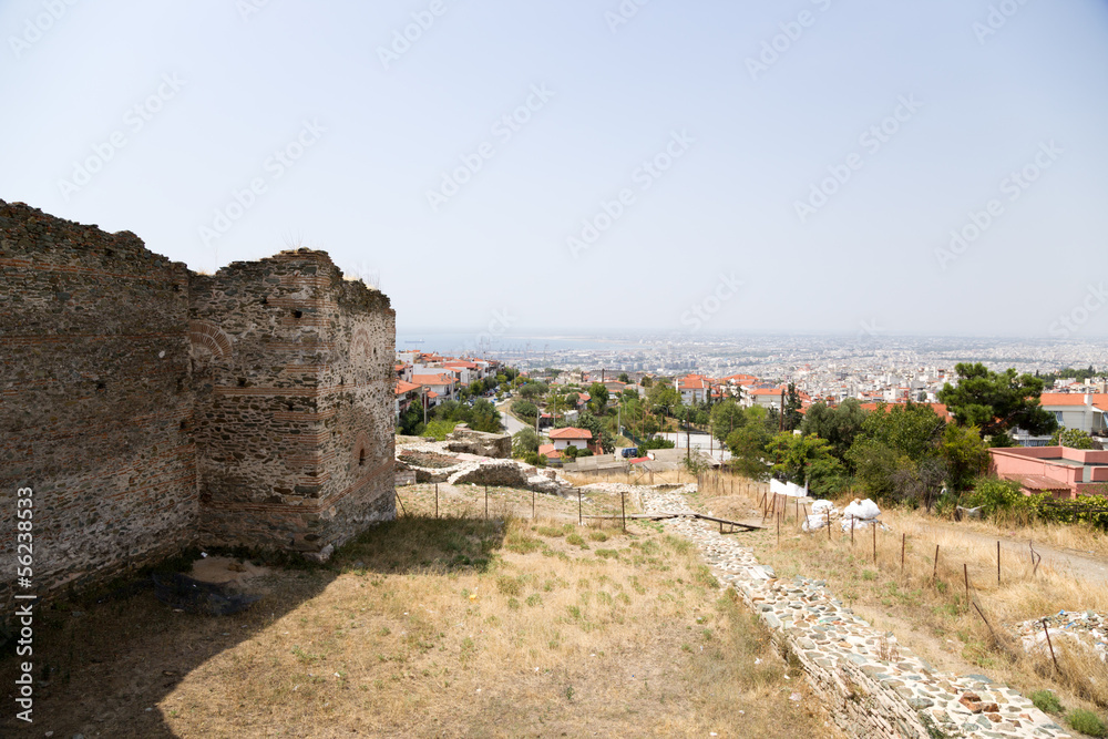 Салоники. Вид города от крепости Эптапиргио