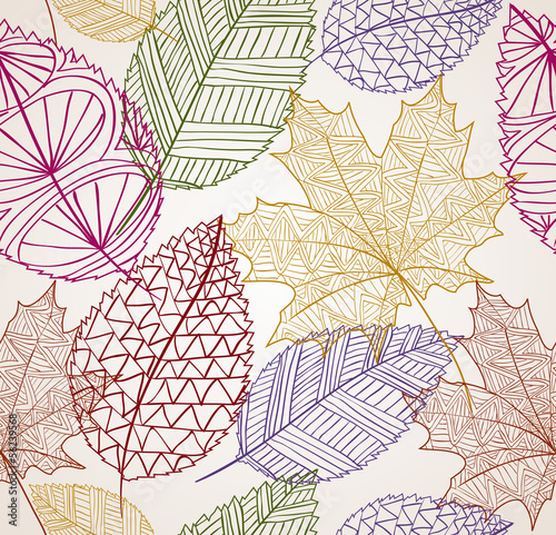Obraz na płótnie jesień natura kompozycja wzór