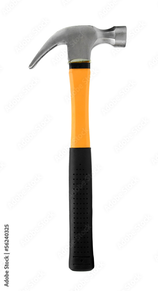 yellow hammer isolated on white background yellow hammer isolated on white background