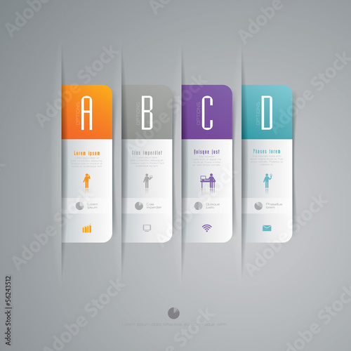 Infographics vector design template.