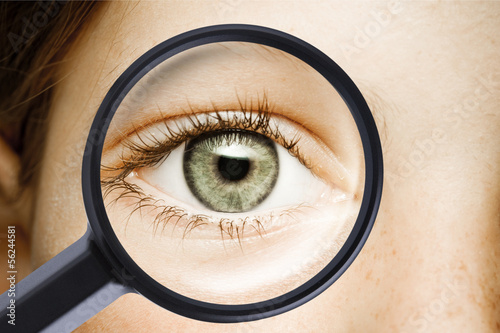 Auge unter der Lupe