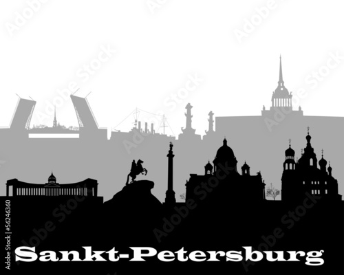 silhouette of Sankt-Petersburg