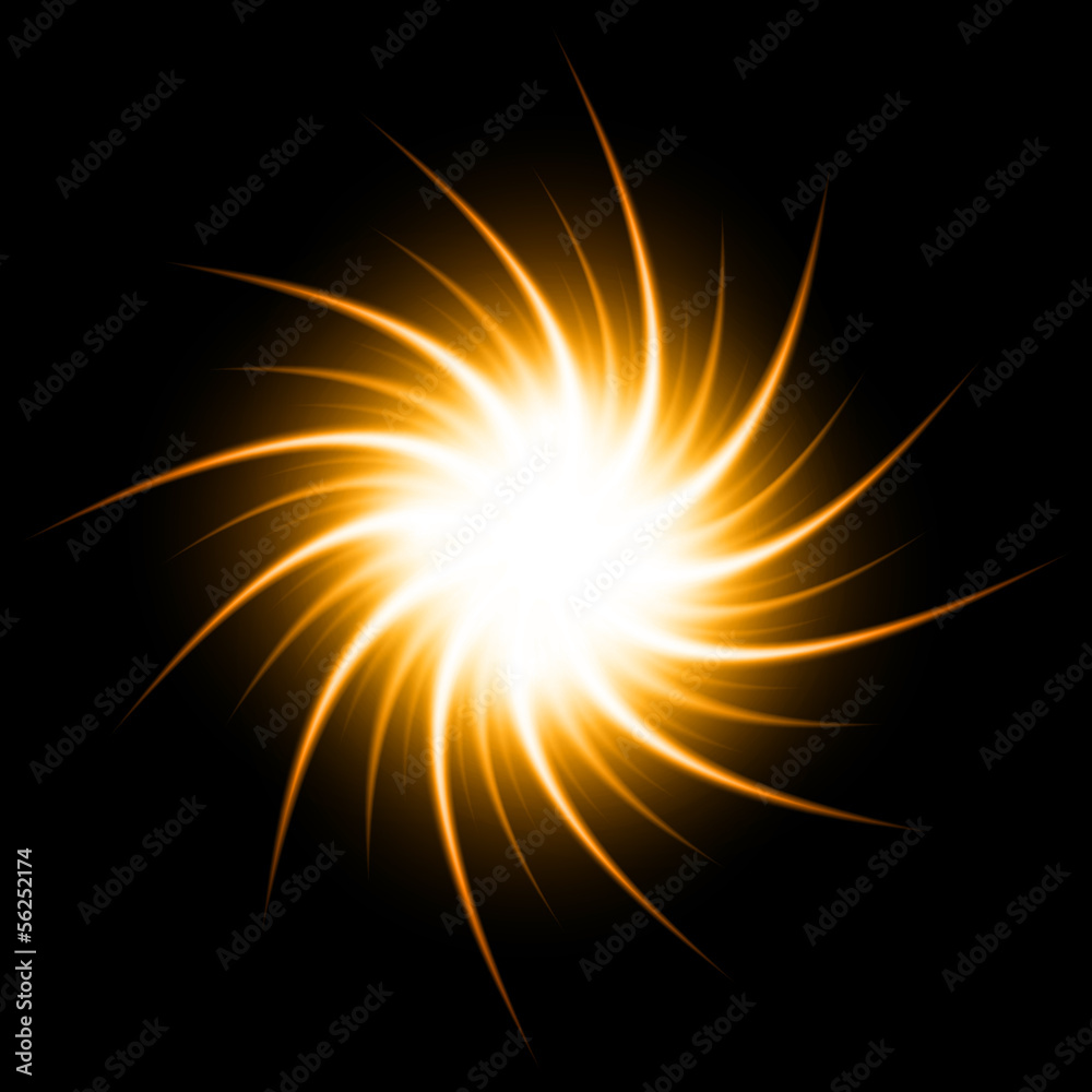 Vector Abstract Background With Shiny Star