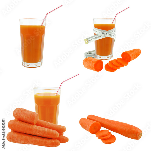 Fototapeta carrot juice and meter