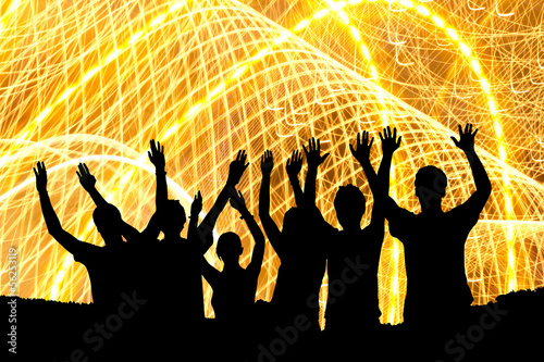 party people sillouettes