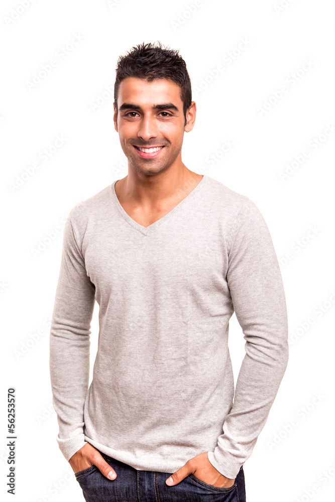 Obraz premium Smiling guy posing