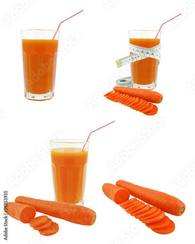 Fototapeta carrot juice and meter