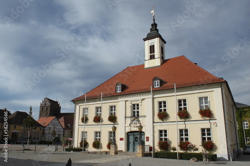 Rathaus und Marienkirche in Angermünde