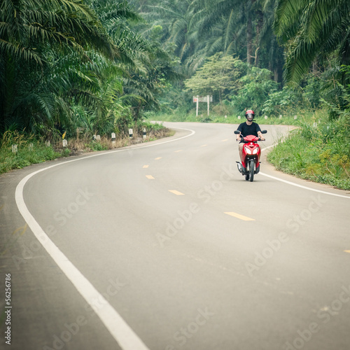 Fototapeta Naklejka Na Ścianę i Meble -  Riding a motorbike