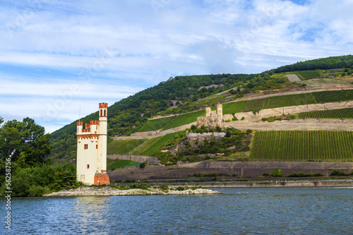 Maeuseturm in Bingen, Germany Rhine valley photo