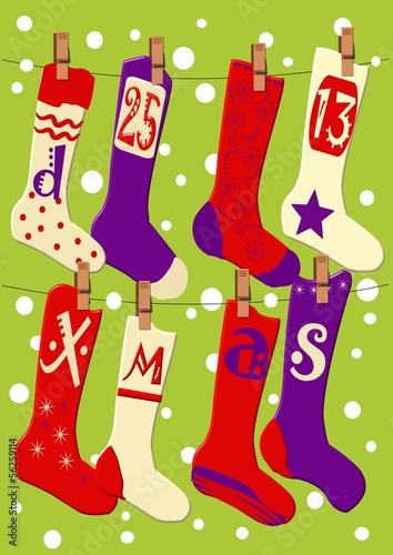 calze di natale per auguri