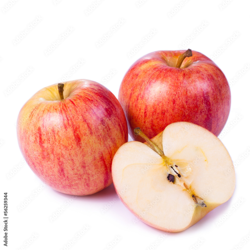 Apples isolated on a white background. Apples isolated on a white background.