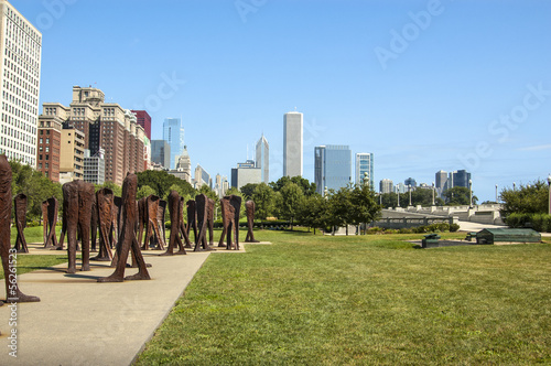 Agora sculpture in Chicago