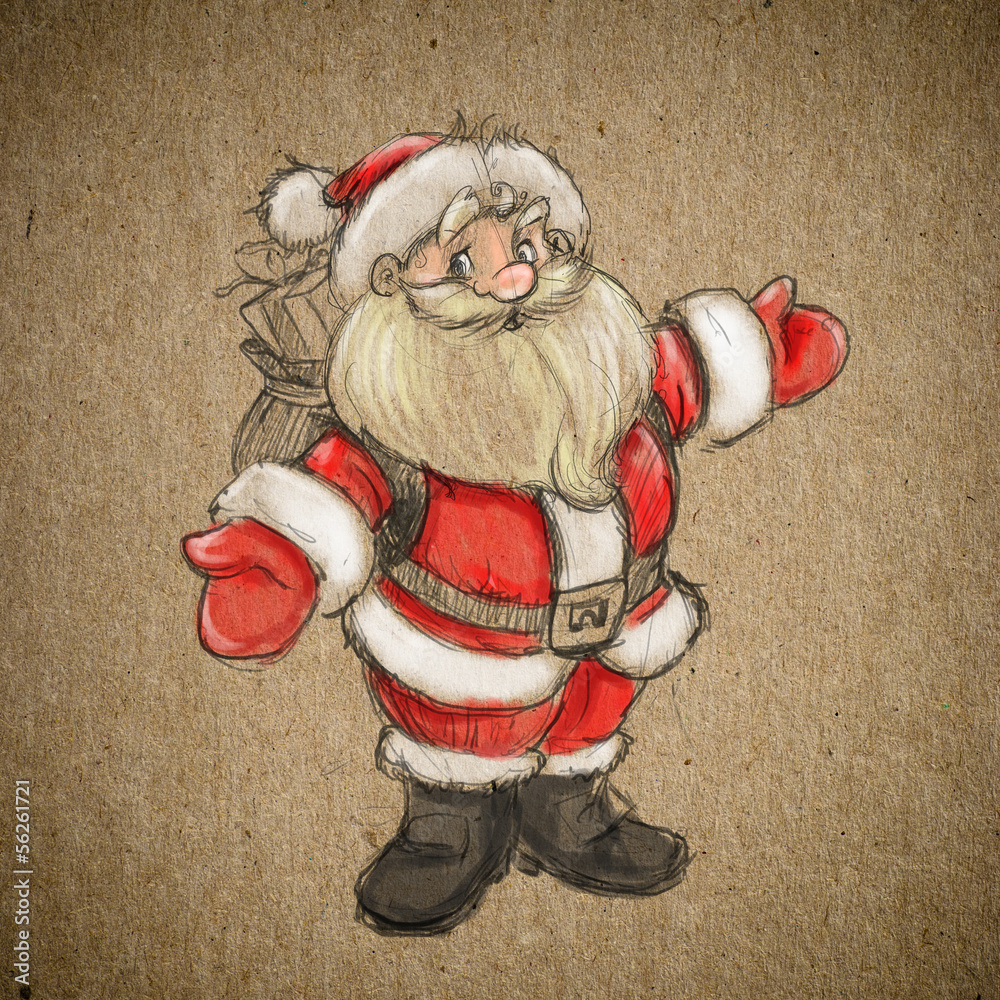 Drawing Santa Claus PNG Transparent Images Free Download | Vector Files |  Pngtree