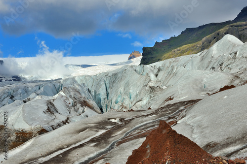 Iceland - Skaftafellsjökull  National park - Svinafell glacier photo