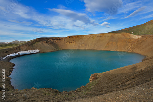 Iceland - Viti Krafla volcano lake in the caldera