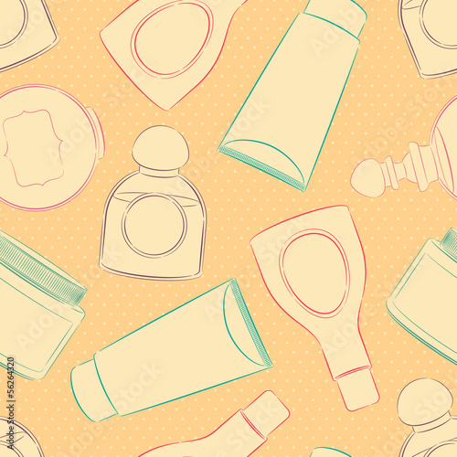 background with bottles