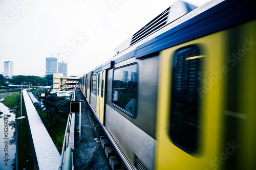 Metro Train in Kuala Lumpur Malaysia