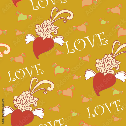gold love background