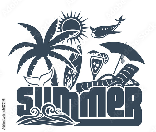 Summer holiday poster