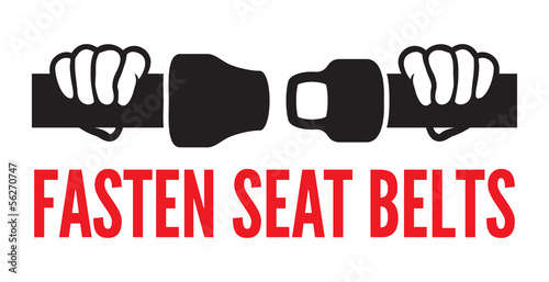 Fasten your seat belts icon