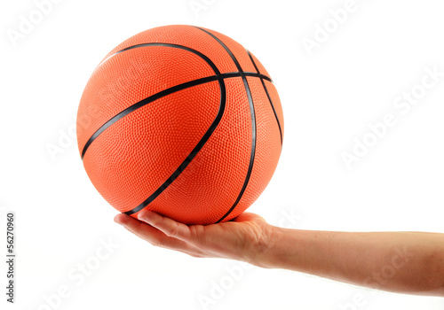 Basketball isolated on white background © monticellllo