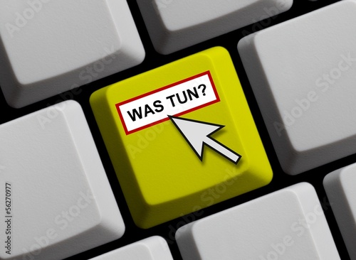 Bilde på lerret Was tun? Online gibt es Hilfe