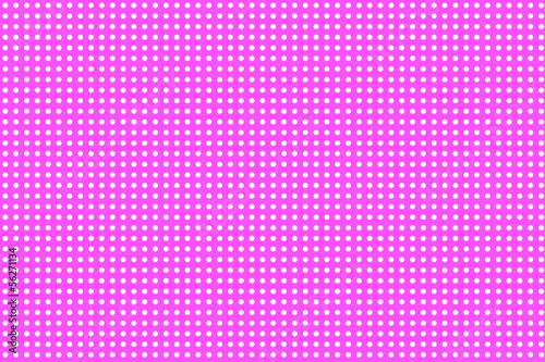 Kleine weiße Punkte auf pink Fläche