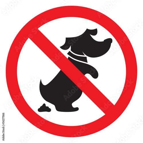no dog poo sign